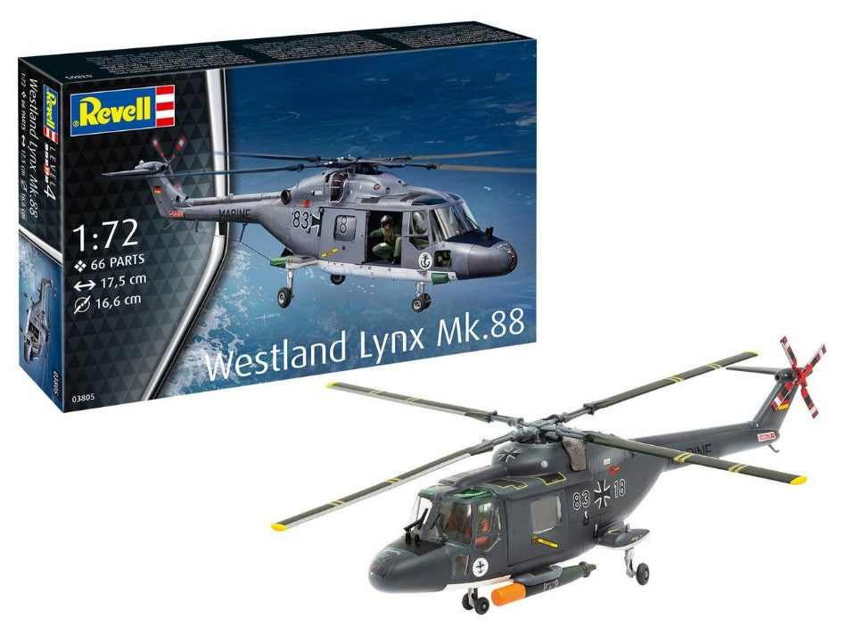 MODELLINO Revell WESTLAND LYNX MK.88 MODEL SET KIT 1:72 MODEL SCALE RV63805 250506