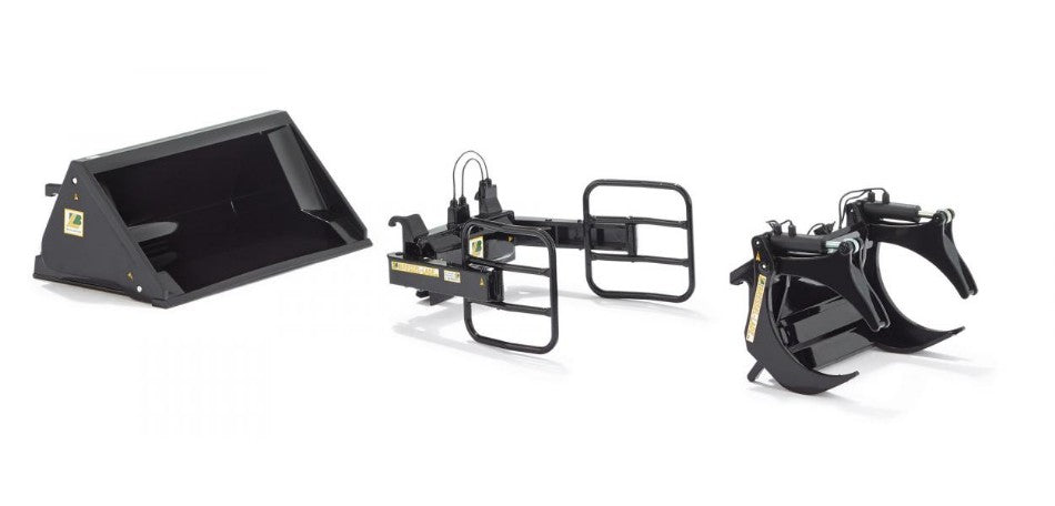 MODELLINO Wiking ACCESSORI FRONTALI x TRATTORI BLACK SET A 1:32 MODEL SCALE WK077385 250506