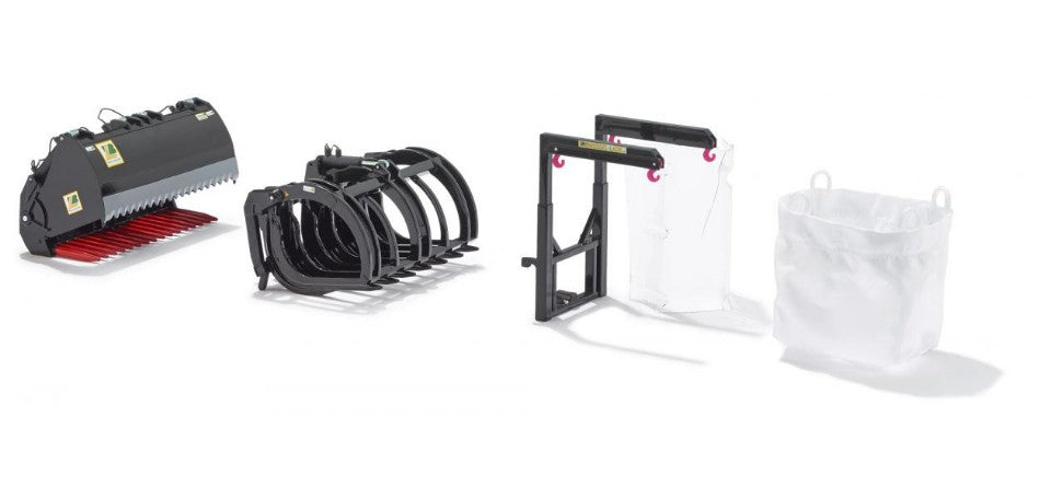 MODELLINO Wiking ACCESSORI FRONTALI x TRATTORI BLACK SET B 1:32 MODEL SCALE WK077386 250506