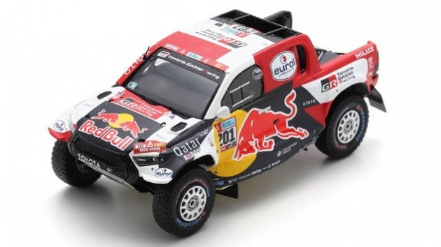 MODELLINO Spark Model TOYOTA HILUX N.201 WINNER DAKAR 2022 AL-ATTIYAH-MBAUMEL 1:43 MODEL SCALE S5870 250506