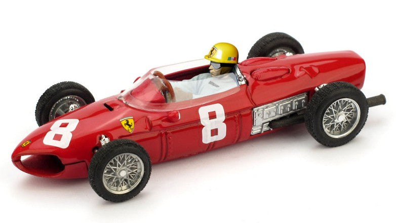 MODELLINO Brumm FERRARI 156 F1 RICARDO RODRIGUEZ 1961 N.8 ITALY GP W/PILOTE 1:43 MODEL SCALE BM0642CH 250506