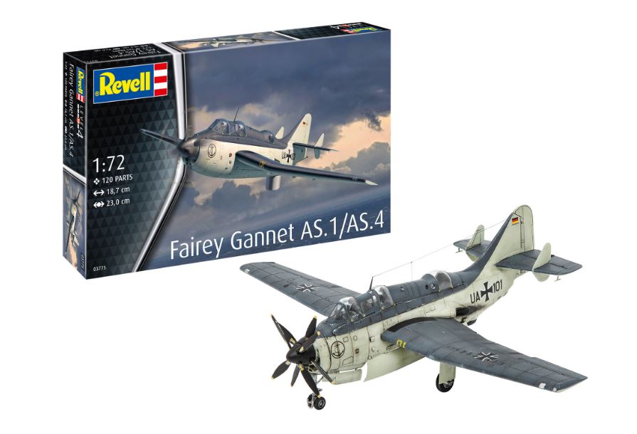 MODELLINO Revell FAIREY GANNET AS.1/AS.4 KIT 1:72 MODEL SCALE RV03775 250506