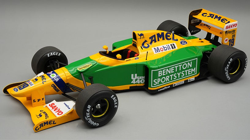 BENETTON B192 N.19 TEST CAR BARCELLONA 1992 A.ZANARDI 1:18 Scala 1:18 Tecnomodel