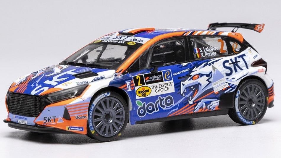 HYUNDAI i20 N N.2 RALLY2 YPRES 2024 LEFEBVRE-PORTIER 1:43 Scala 1:43 Ixo Model