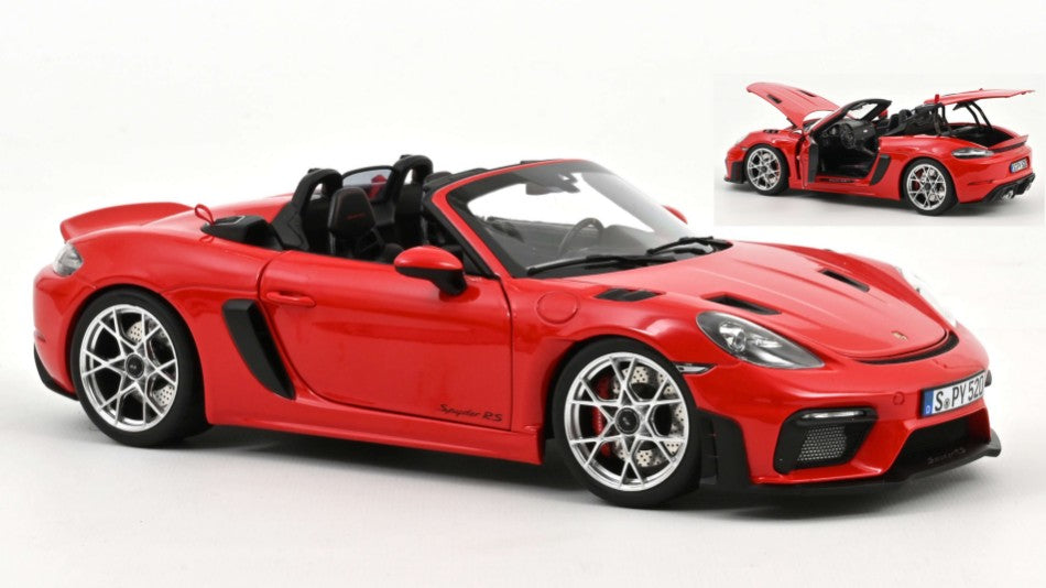 MODELLINO Norev PORSCHE 718 SPYDER RS 2023 GUARDS RED 1:18 MODEL SCALE NV187271 250506