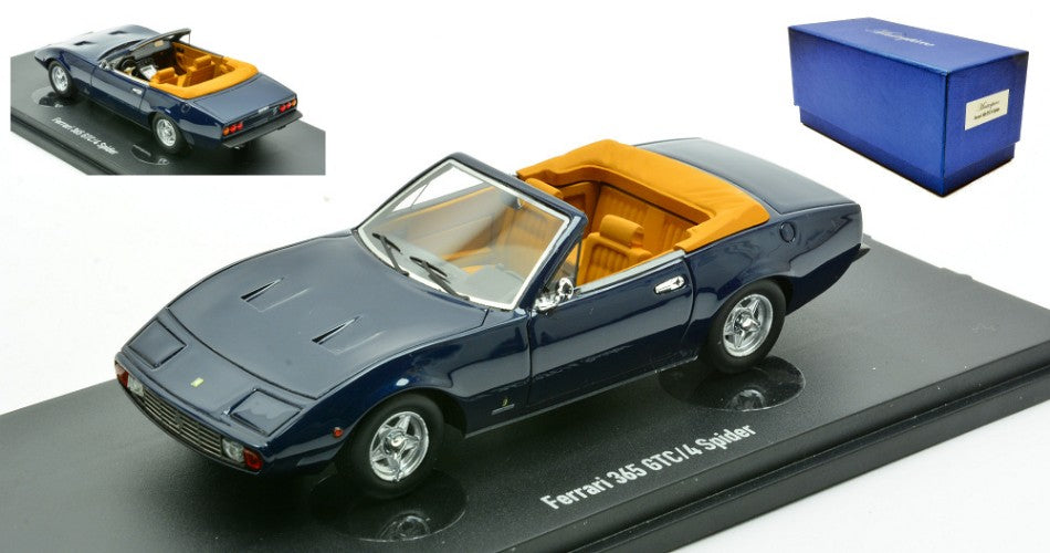 MODELLINO Autocult FERRARI 365 GT/4 SPIDER 1971 DARK BLUE "MASTERPIECE" 1:43 MODEL SCALE ATC90306 250506