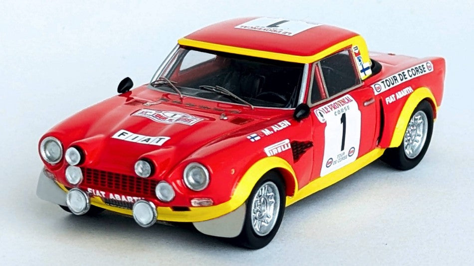 FIAT 124 ABARTH N.1 TOUR DE CORSE 1974 ALEN-KIVIMAKI 1:43 Scala 1:43 Trofeu