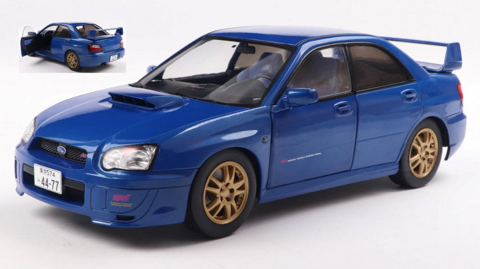 SUBARU IMPREZA WRX STi RIGHT HAND DRIVE 2003 BLUE1:18 Scala 1:18 Solido