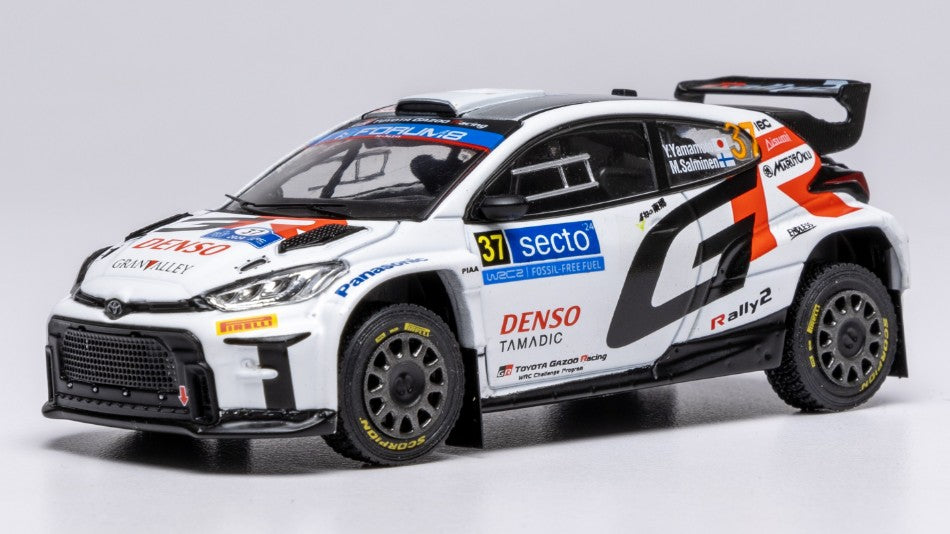 TOYOTA GR YARIS N.37 RALLY2 FINLAND 2024 YAMAMOTO-SALMINEN 1:43 Scala 1:43 Ixo Model