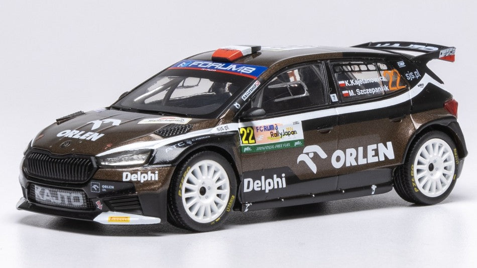 SKODA FABIA N.22 RALLY2 JAPAN 2024 KAJETANOWICZ-SZCZEPANIAK 1:43 Scala 1:43 Ixo Model