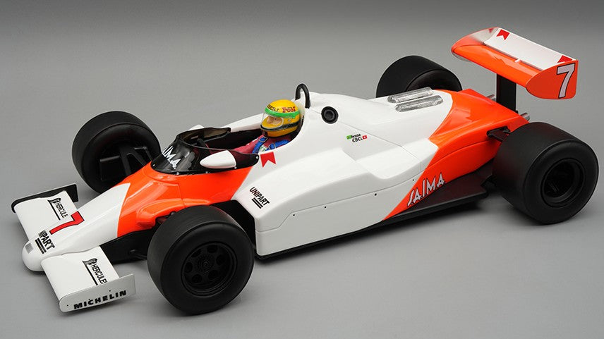 MCLAREN MP4/1C N.7 SILVERSTONE TEST DRIVE 1983 A.SENNA W/DRIVER 1:18 Scala 1:18 Tecnomodel