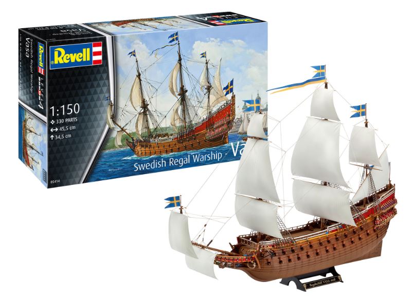SWEDISH REGAL SHIP VASA KIT 1:150 Scale Varie Revell