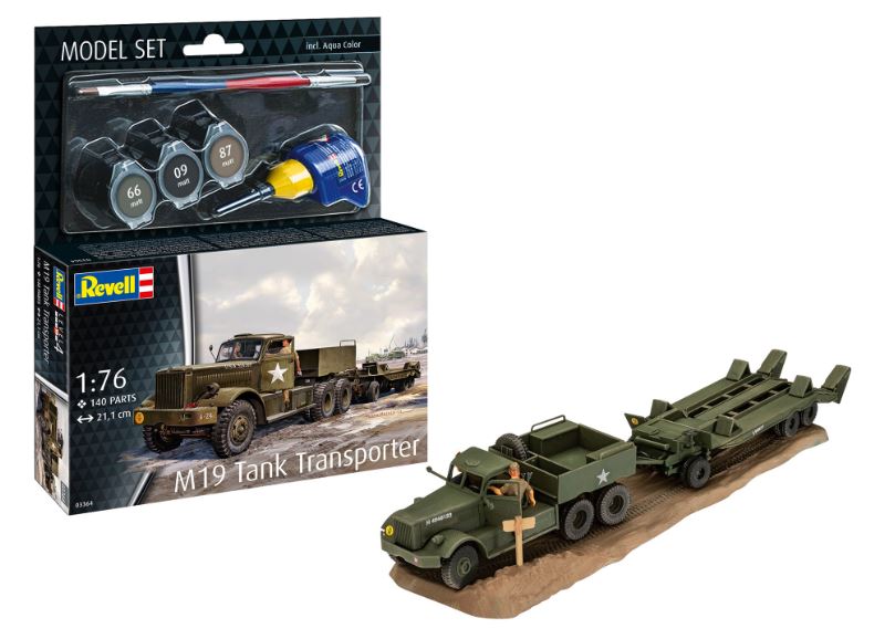 MODEL SET M19 TANK TRANSPORTER KIT 1:76 Scale Varie Revell