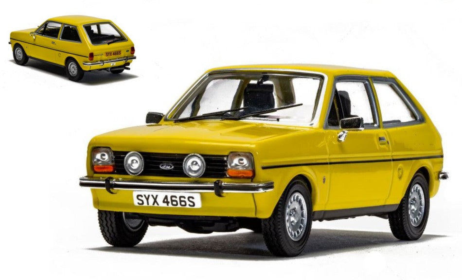 FORD FIESTA MkI 1.1 GHIA SIGNAL YELLOW 1:43 Scala 1:43 Vanguards