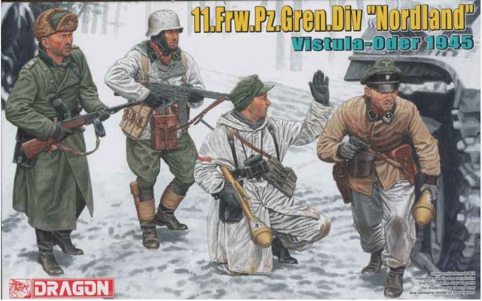 11.Fw.PANZERGRENADIER Div."Nordland" VISTULA-ODER 1945 KIT 1:35 Scala 1:35 Dragon