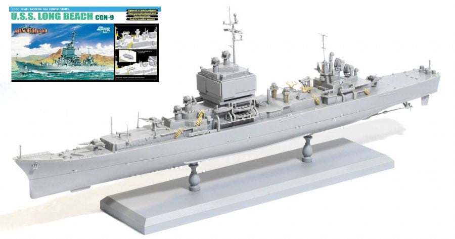 U.S.S. LONG BEACH CGN 9 KIT 1:700 Scale Varie Dragon