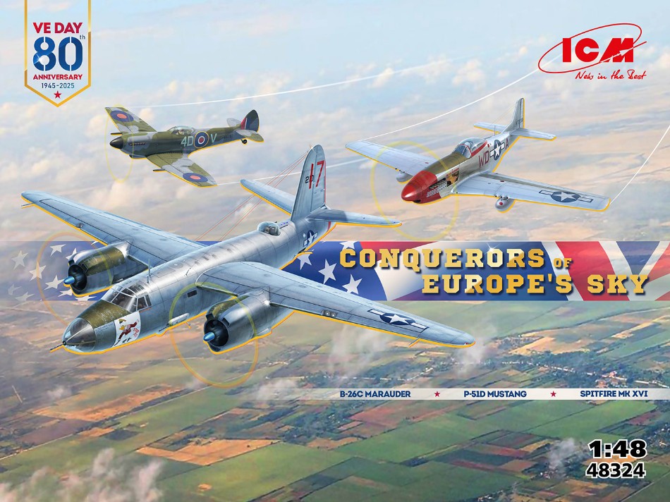 CONQUERORS OF EUROPE'S SKY KIT 1:48 Scala 1:48 ICM