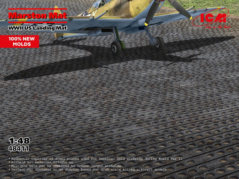 MARSTON MAT WWII US LANDING MAT (100% NEW MOULDS) KIT 1:48 Scala 1:35 ICM