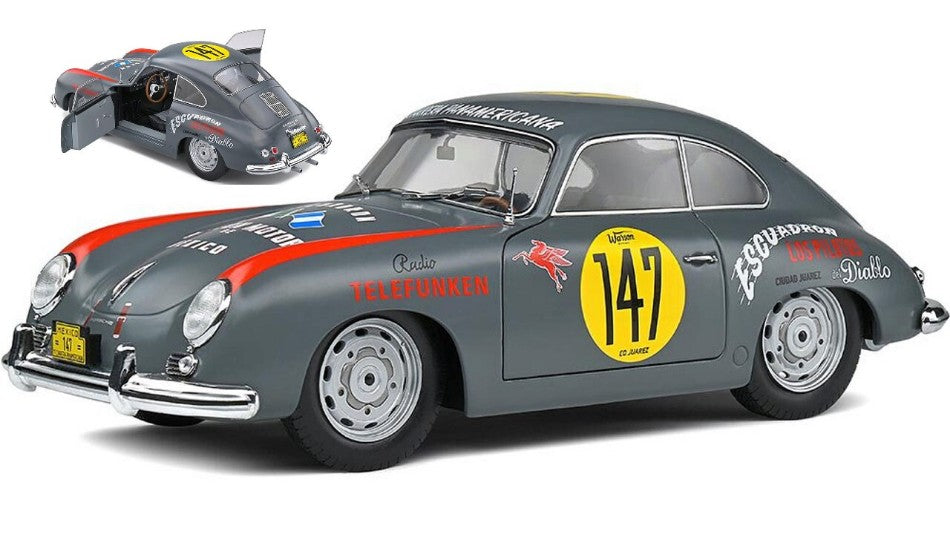 PORSCHE 356 PRE-A COUPE N.147 RACING PANAM 1954 1:18 Scala 1:18 Solido