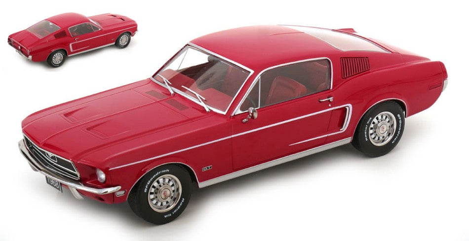 FORD MUSTANG GT FASTBACK 1968 RED 1:18 Scala 1:18 KK Scale