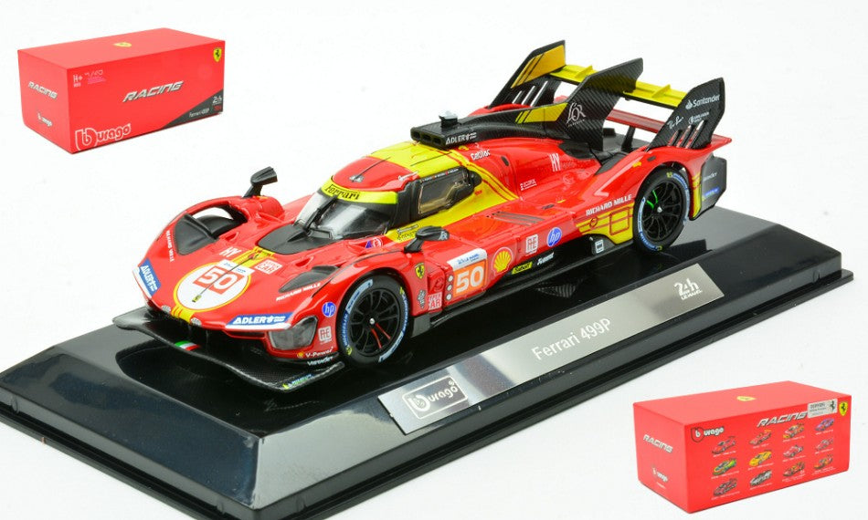 FERRARI 499P N.50 WINN.LE MANS 2024 FUOCO-NIELSEN-MOLINA SIGNATURE 1:43 Scala 1:43 Burago