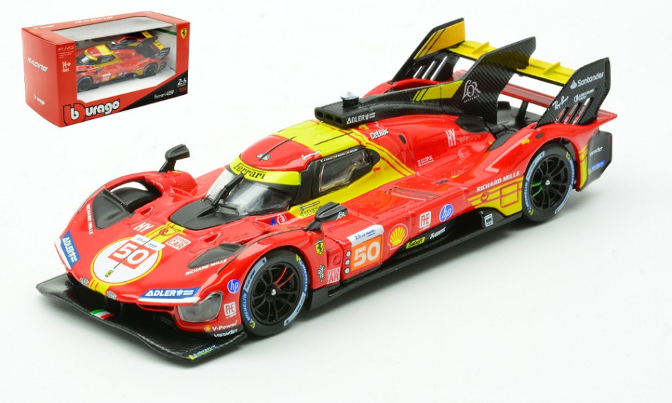 FERRARI 499P N.50 WINNER LE MANS 2024 FUOCO-NIELSEN-MOLINA 1:43 Scala 1:43 Burago