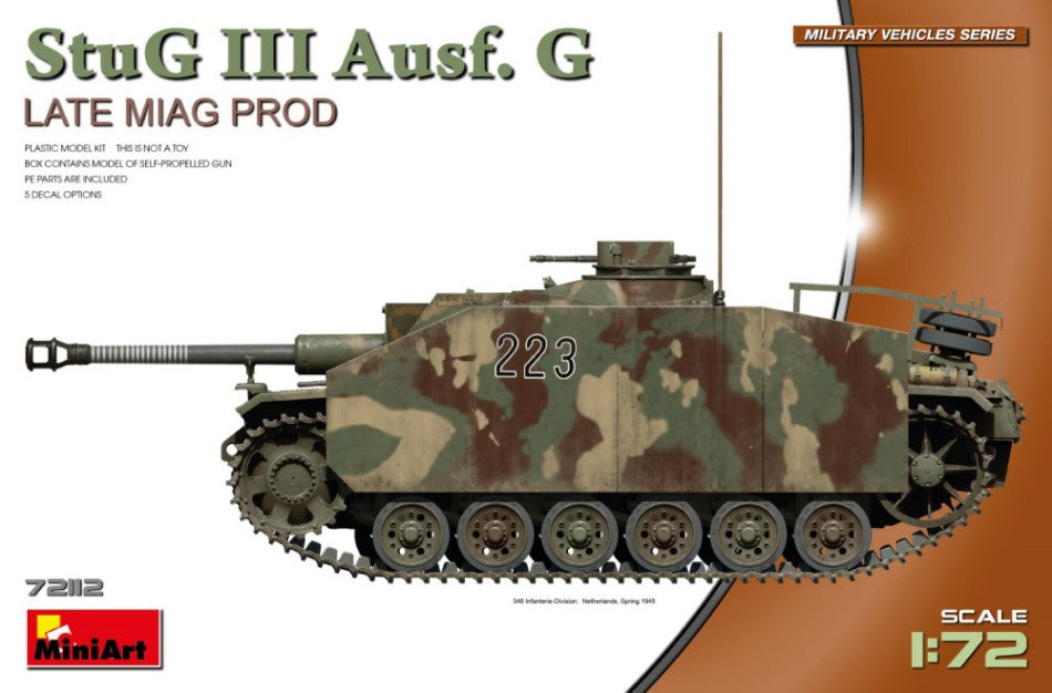 StuG III Ausf. G Late Mag Prod.KIT 1:72 Scala 1:72 Miniart