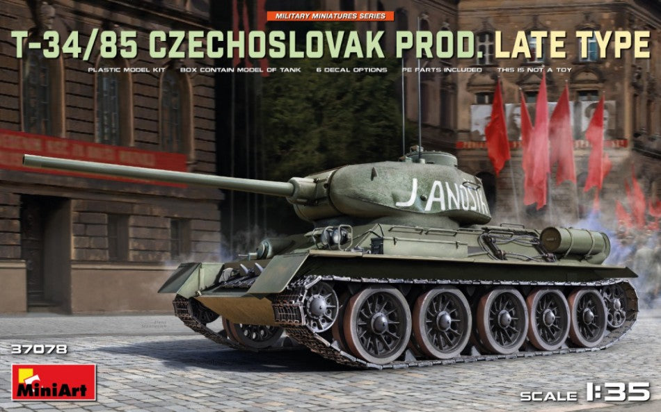 T-34-85 CZECHOSLOVAK Prod.Late Type KIT 1:35 Scala 1:35 Miniart