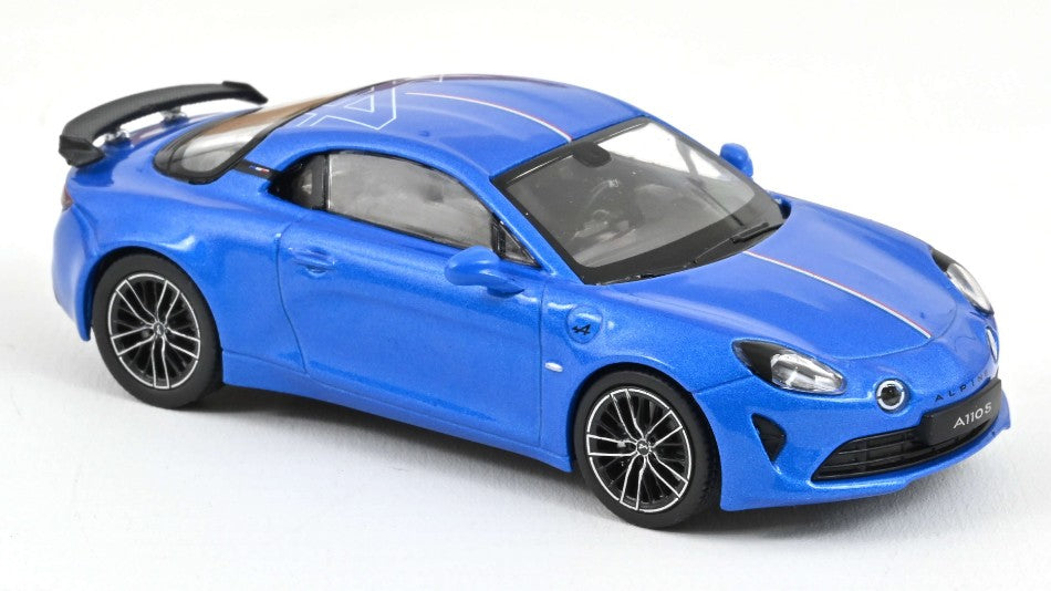 ALPINE A110 S AERO PACK FRENCH SIGNATURE 2023 ALPINE BLUE 1:43 Scala 1:43 Norev