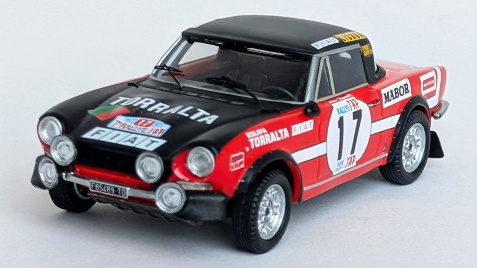 FIAT 124 SPORT SPIDER 1600 TAP RALLY 1973 FIGUEIREDO-BARATA 1:43 Scala 1:43 Trofeu