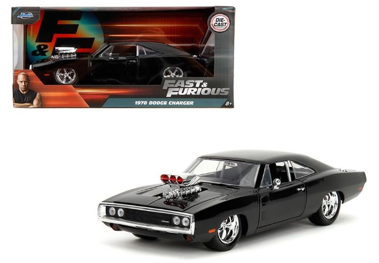 DODGE CHARGER 1970 FAST & FURIOUS GLOSSY BLACK 1:24 Scala 1:24 Jada Toys