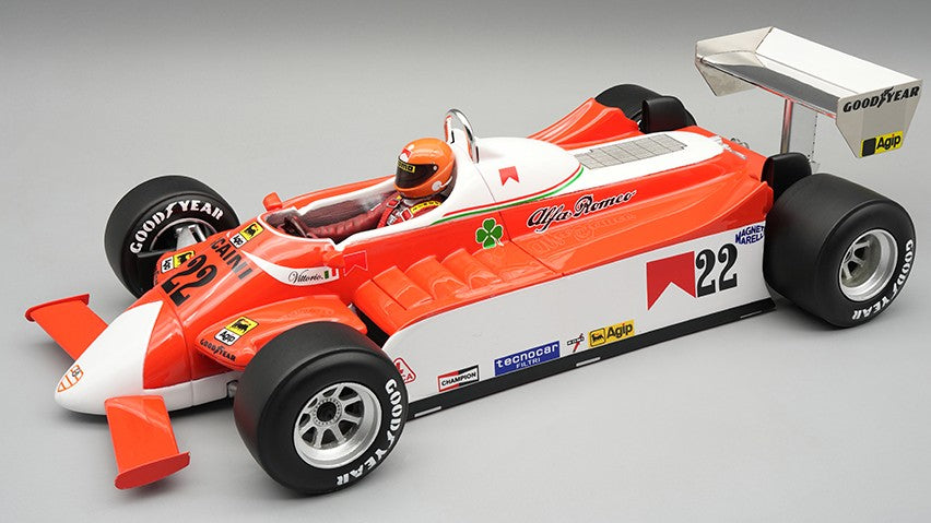ALFA ROMEO 179 N.22 OLANDA GP 1980 V.BRAMBILLA W/DRIVER 1:18 Scala 1:18 Tecnomodel