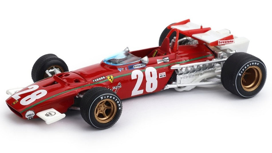 FERRARI 312 B IGNAZIO GIUNTI 1970 N.28 4th BELGIUM GP 1:43 Scala 1:43 Brumm