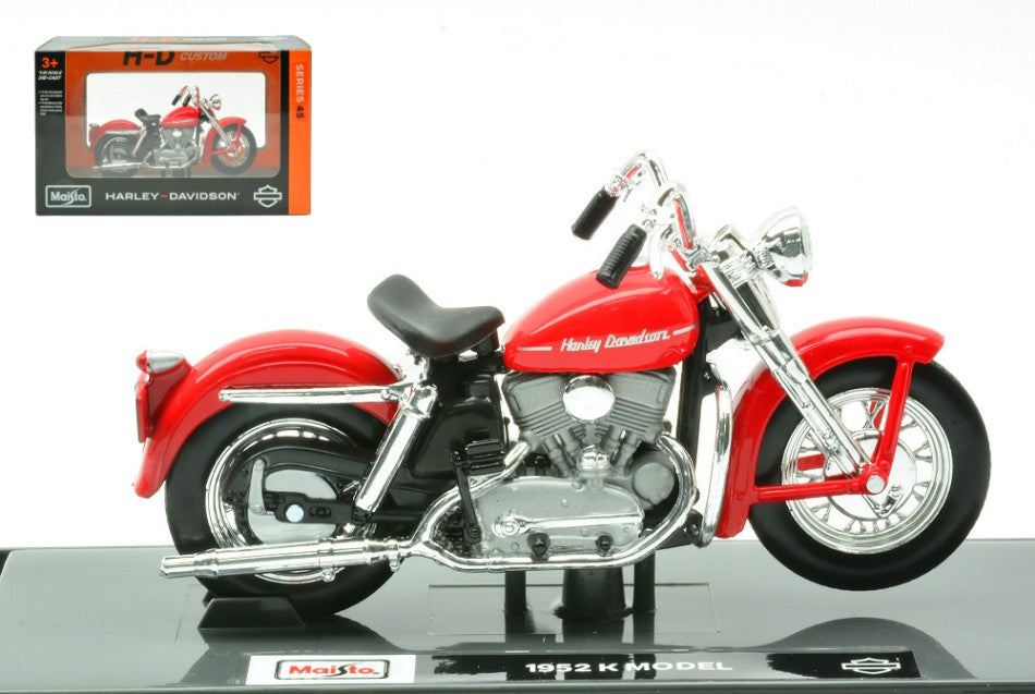 HARLEY DAVIDSON K MODEL 1952 RED 1:18 Scala 1:18 Maisto