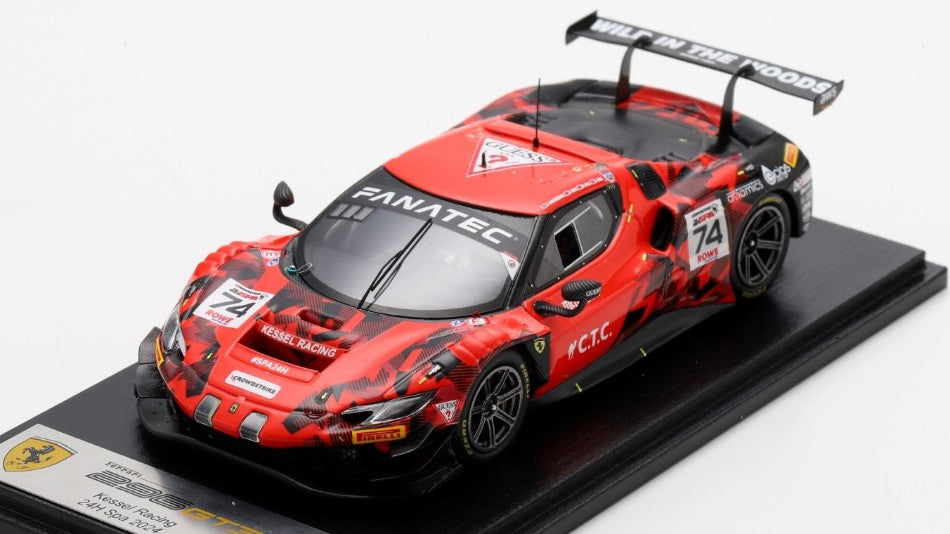 FERRARI 296 GT3 N.74 24H SPA HARTSHORNE-TUCK-HULL-BELL 1:43 Scala 1:43 Looksmart