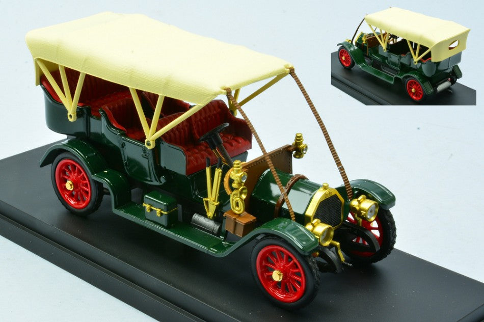 FIAT 60 CV 1905 GREEN W/SOFT TOP CREAM 1:43 Scala 1:43 Rio