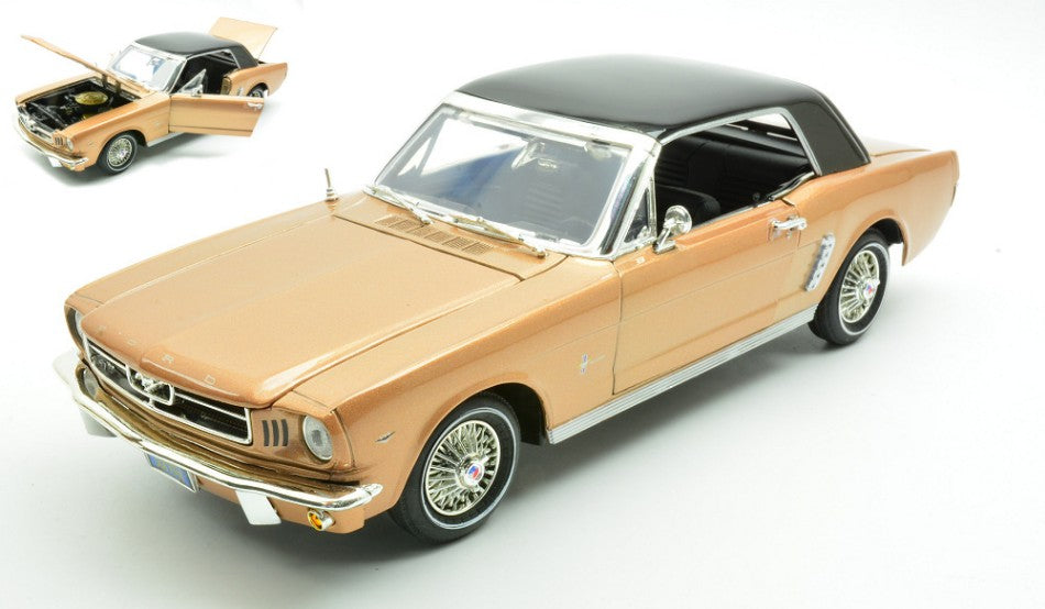 FORD MUSTANG 1964 HARD TOP GOLD 1:18 Scala 1:18 MotorMax
