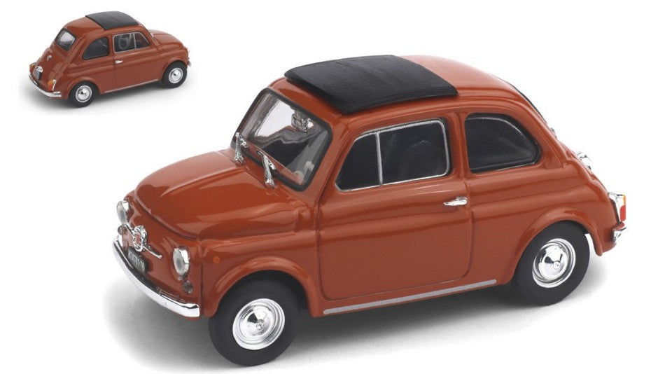 FIAT 500F CHIUSA 1965-1972 ROSSO CORALLO CHIARO 1:43 Scala 1:43 Brumm