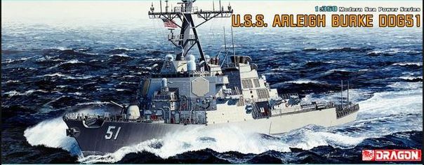 U.S.S. ARLEIGH BURKE DDG-51 KIT 1:350 Scale Varie Dragon