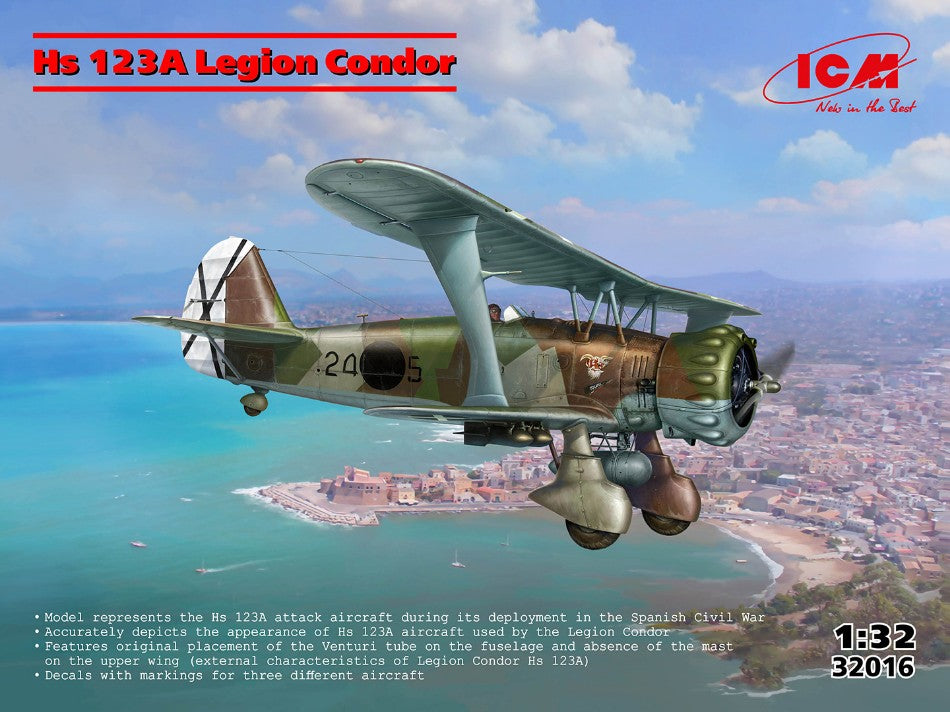HS 123A-1 LEGION CONDOR KIT 1:32 Scala 1:32 ICM