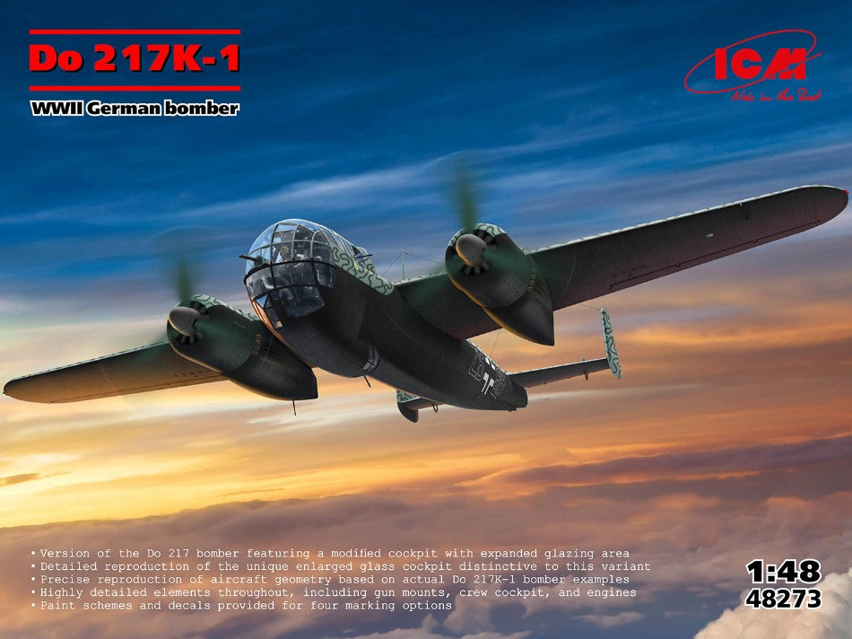 Do 217K-1 WWII GERMAN BOMBER KIT 1:48 Scala 1:48 ICM