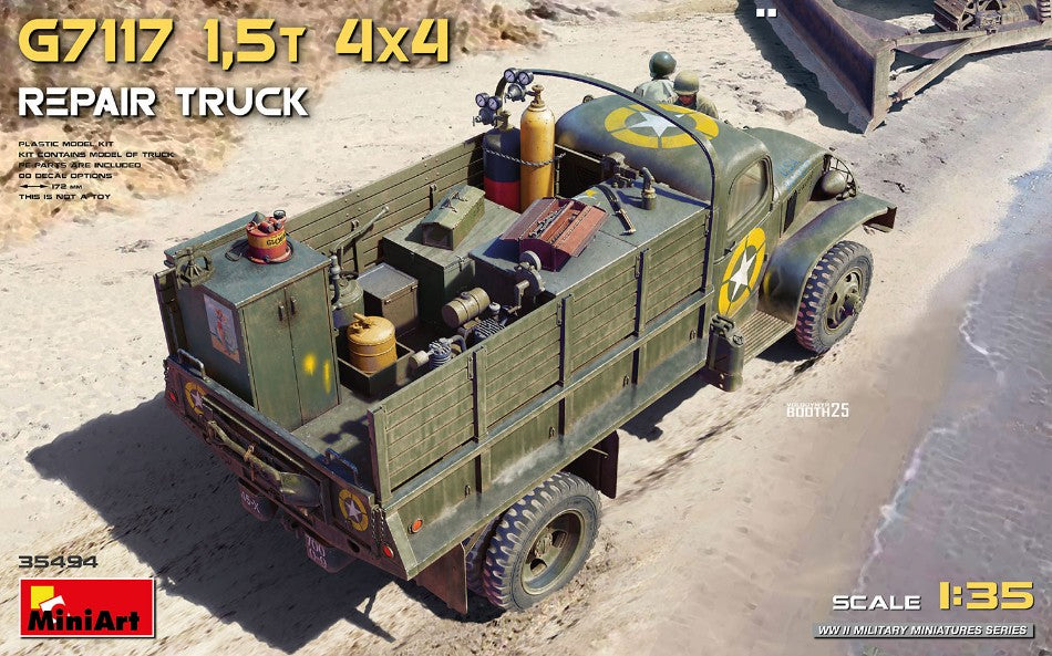 G7117 1,5 t 4x4 REPAIR TRUCK KIT 1:35 Scala 1:35 Miniart