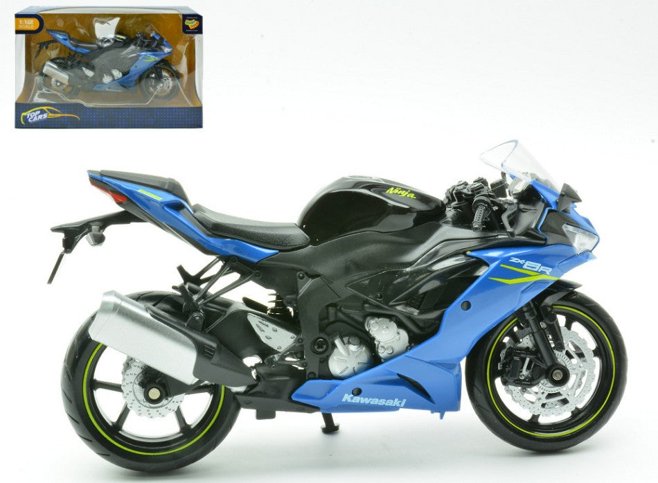 KAWASAKI NINJA ZX 6R BLUE 1:12 Scala 1:12 Kinsmart