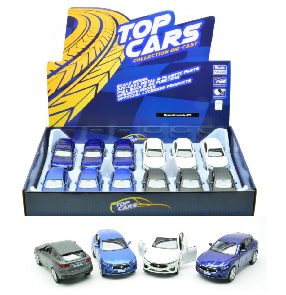 MASERATI LEVANTE GTS COL.ASS. (5986) cm 12 Scala 1:32 Kinsmart