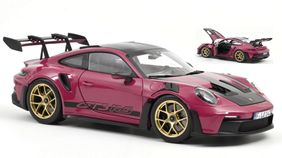 PORSCHE 911 GT3 RS W/WEISSACH PACK 2022 RUBY STAR 1:18 Scala 1:18 Norev