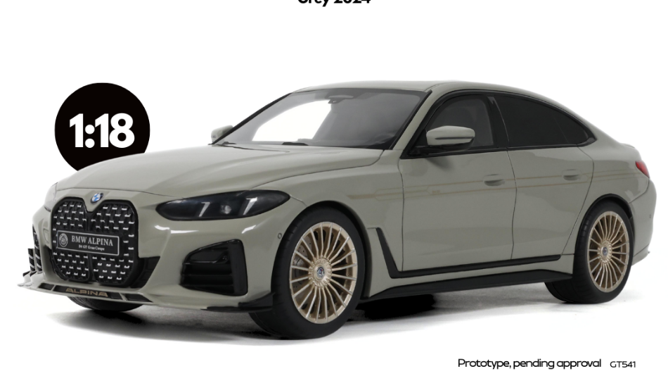 ALPINA B4 GT 2024 GREY 1:18 Scala 1:18 GT Spirit