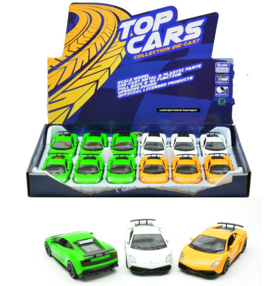 LAMBORGHINI GALLARDO LP570-4 SUPERLEGGERA COL.ASS. cm 12 Scale Varie Kinsmart