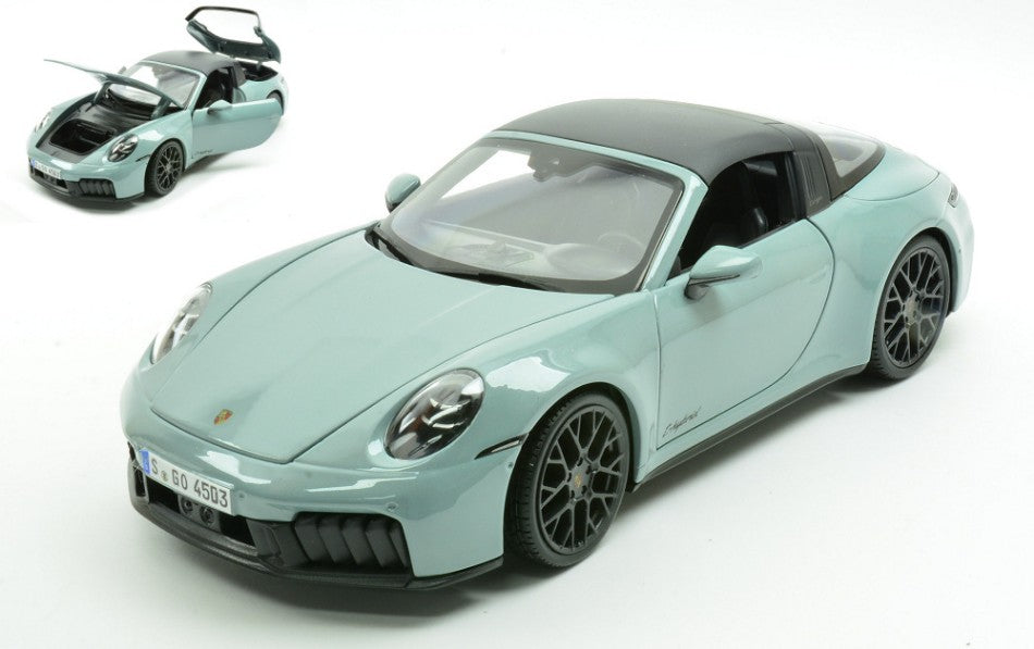 PORSCHE 911 (992.2) TARGA 4 GTS HYBRID 2025 PASTELGREY 1:18 Scala 1:18 Maisto