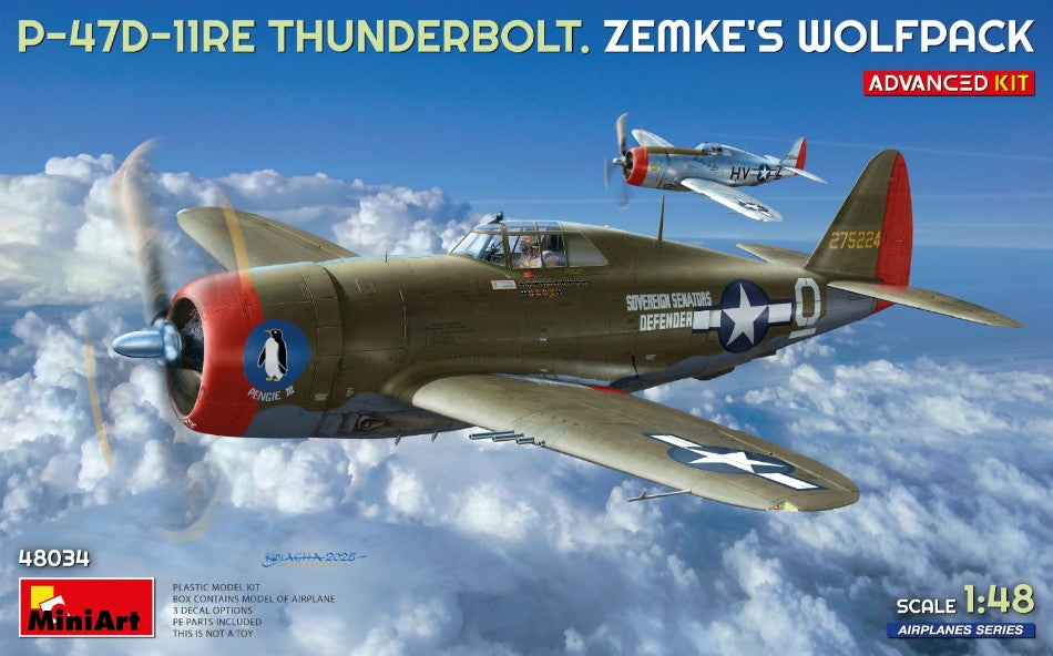 P-47D-11 RE THUNDERBOLT ZEMKE'S WOLFPACK ADVANCED KIT 1:48 Scala 1:48 Miniart