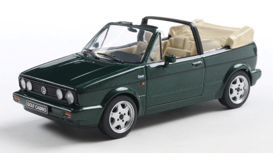 VOLKSWAGEN GOLF CABRIO
CLASSIC LINE 1992 CLASSIC GREEN 1:43 Scala 1:43 Solido